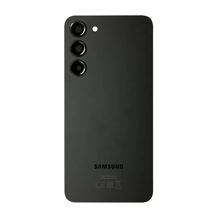 Back Glass & Camera Lenses for Galaxy S23+ (Phantom Black) – OEM Service Pack