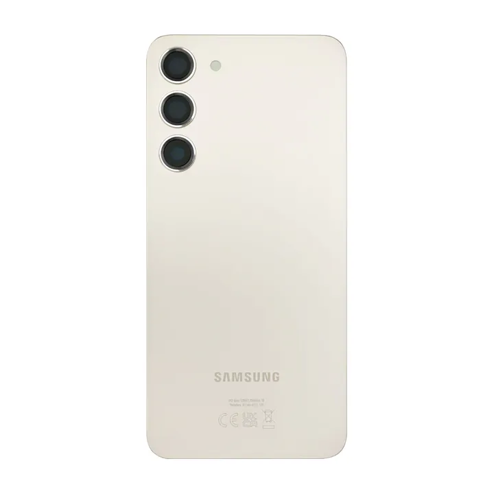 Back Glass & Camera Lenses for Galaxy S23+ (Cream) – OEM Service Pack