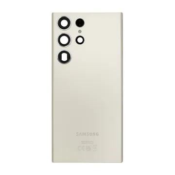 Back Glass & Camera Lenses for Galaxy S23 Ultra (Cream) – OEM Service Pack