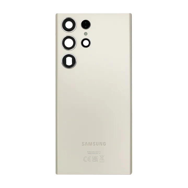 Back Glass & Camera Lenses for Galaxy S23 Ultra (Cream) – OEM Service Pack