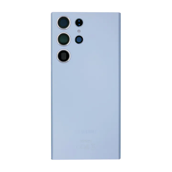 Back Glass & Camera Lenses for Galaxy S23 Ultra (Sky Blue) – OEM Service Pack