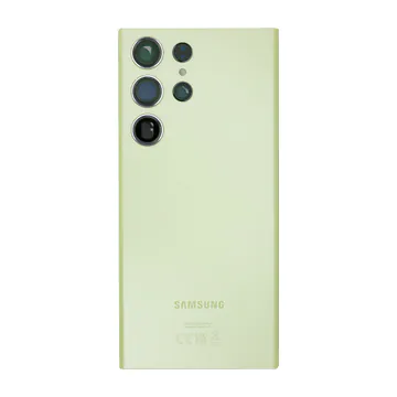Back Glass & Camera Lenses for Galaxy S23 Ultra (Lime) – OEM Service Pack