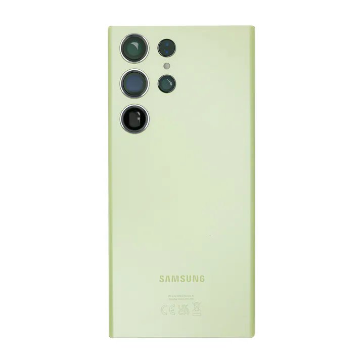 Back Glass & Camera Lenses for Galaxy S23 Ultra (Lime) – OEM Service Pack