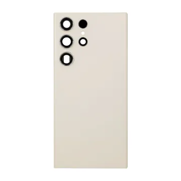 Back Glass & Camera Lenses for Galaxy S23 Ultra (Cream)