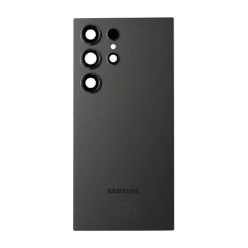 Back Glass & Camera Lenses for Galaxy S24 Ultra (Titanium Black) – OEM Service Pack