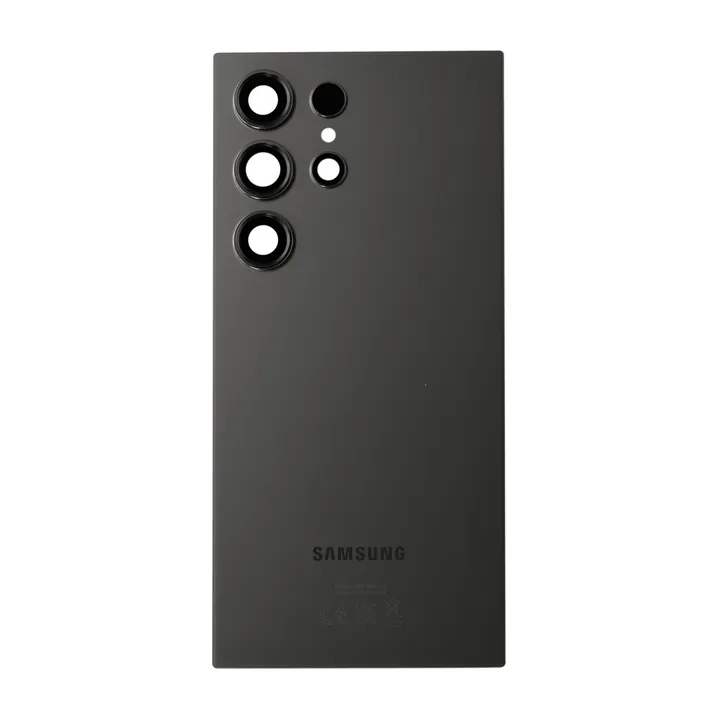 Back Glass & Camera Lenses for Galaxy S24 Ultra (Titanium Black) – OEM Service Pack