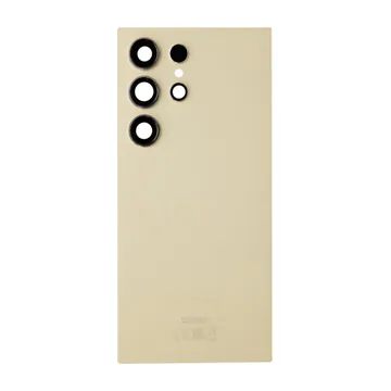 Back Glass & Camera Lenses for Galaxy S24 Ultra (Titanium Yellow) – OEM Service Pack