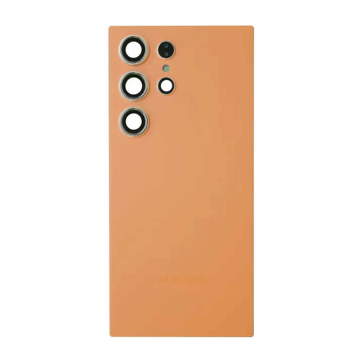 Back Glass & Camera Lenses for Galaxy S24 Ultra (Titanium Orange) – OEM Service Pack