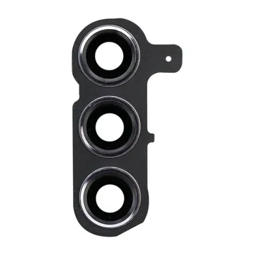 Glass Camera Lenses & Bezel Bracket for Galaxy S24+ (Onyx Black)