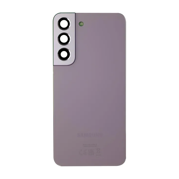 Back Glass & Camera Lenses for Galaxy S22 (Bora Purple) – OEM Service Pack