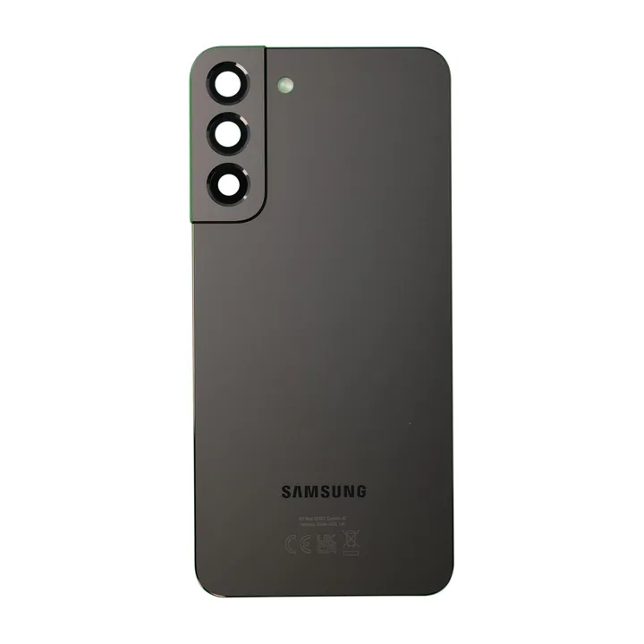 Back Glass & Camera Lenses for Galaxy S22+ (Phantom Black) – OEM Service Pack