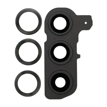Glass Camera Lenses & Bezel Bracket for Galaxy S25 (Pink Gold)