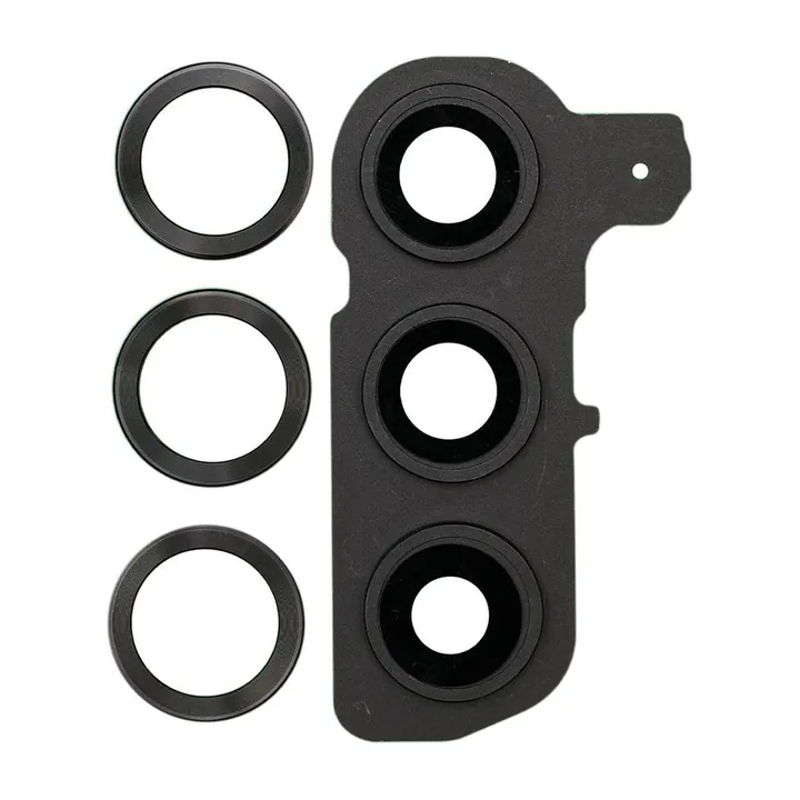 Glass Camera Lenses & Bezel Bracket for Galaxy S25 (Pink Gold)