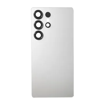 Back Glass & Camera Lenses for Galaxy S25 Ultra (Titanium Whitesilver)