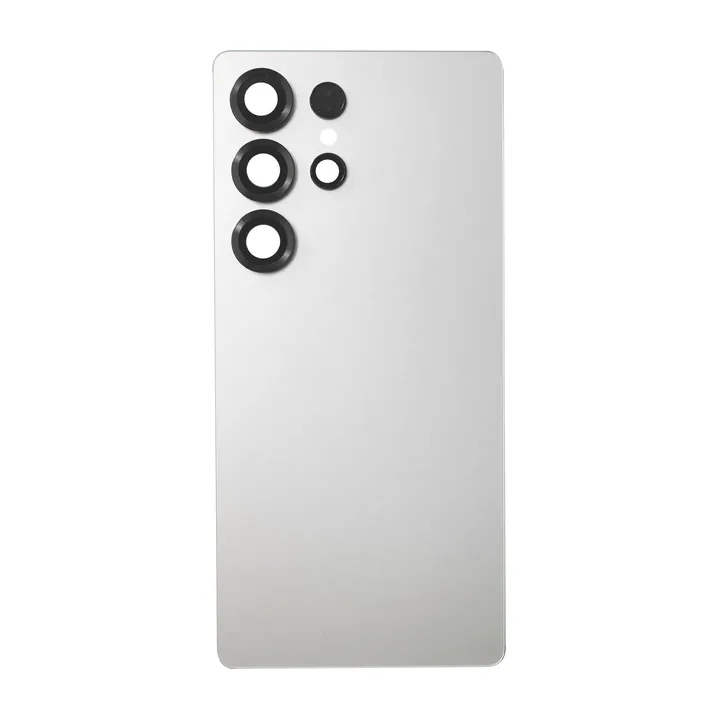 Back Glass & Camera Lenses for Galaxy S25 Ultra (Titanium Whitesilver)