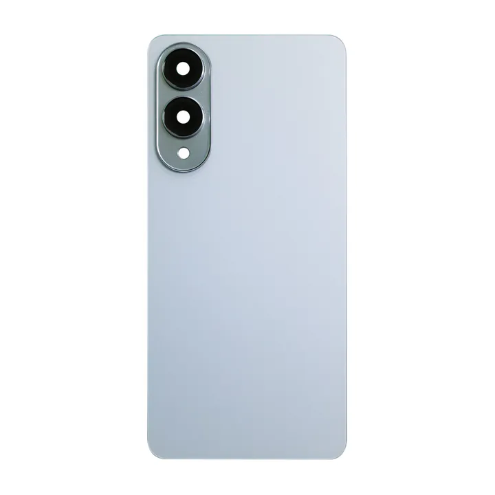 Back Glass & Camera Lenses for Galaxy S25 Edge (Titanium Icyblue)