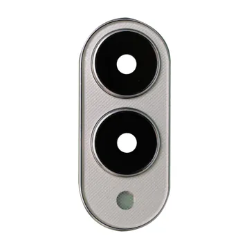 Glass Camera Lenses & Bezel Bracket for Galaxy S25 Edge (Titanium Silver)