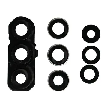 Glass Camera Lenses & Bezel Bracket for Galaxy S25 FE (White)
